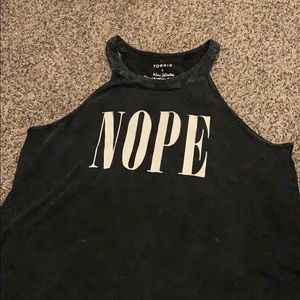 Torrid black mineral wash goddess tank